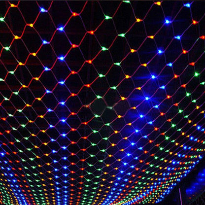 Christmas led lights string lights outdoor waterproof fishnet lights full of stars paved holiday lights wedding ins decorative lights - iztia