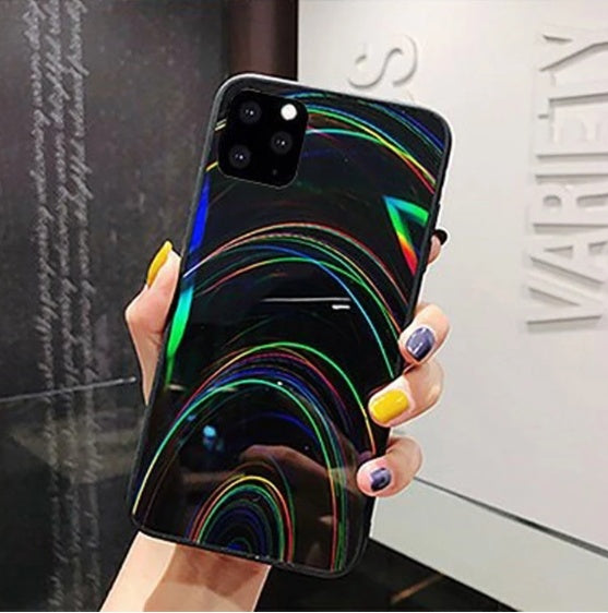 Rainbow Mirror Soft Case Phone Case - iztia