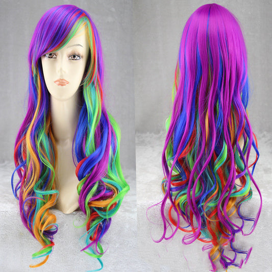 Colorful rainbow gradient hairstyle - iztia