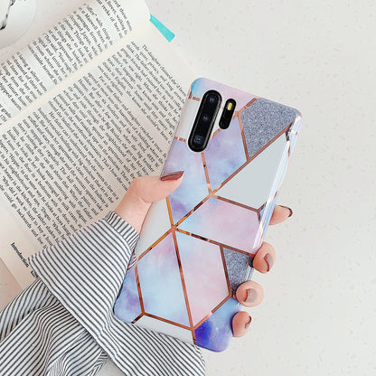 Electroplated marble mobile phone case - iztia