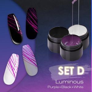 Manicure Luminous Nail Art Spider Nail Gel UV Nail Polish - iztia