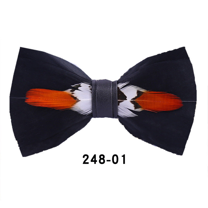 Feather Bow Tie Bow Tie - iztia