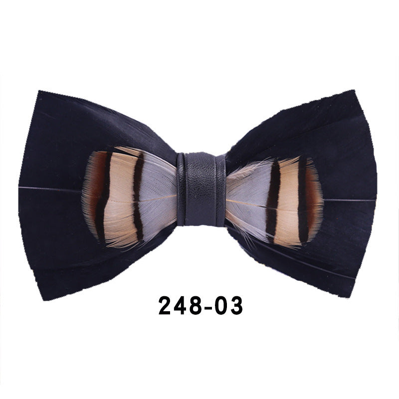 Feather Bow Tie Bow Tie - iztia