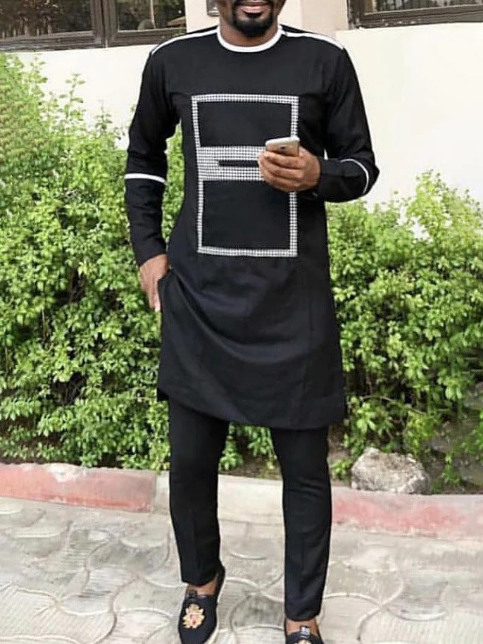 Men Leisure Set Suit Printed Shirt And Pants - iztia