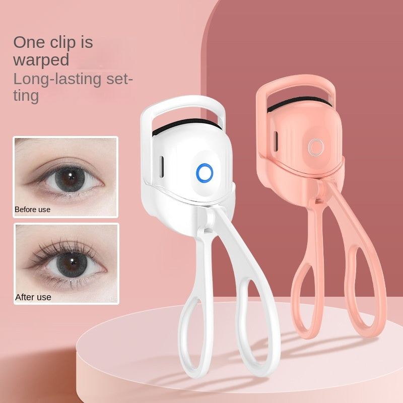 Eyelash Curler Portable Electric Heated Comb Eye Lash Long Lasting Eyelashes Curls Thermal Eyelash Curler Makeup Tools Heated Eyelash Curlers,Rechargeable Electric Eyelash Curler,Handheld Eye - iztia