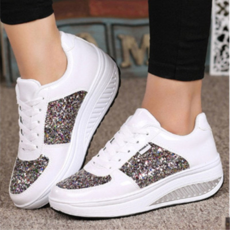 Sequin women's sneakers - iztia