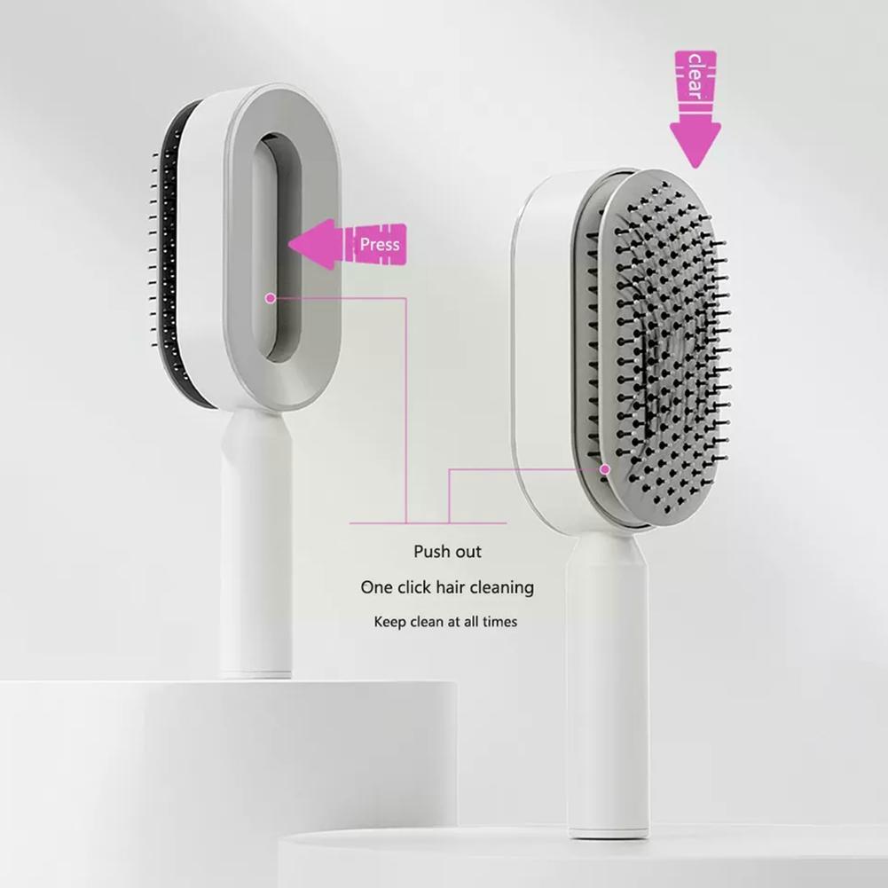 Women Fashion 3D Hair Growth Comb Hairbrush Self-Cleaning Hair Brush  Self Cleaning Hair Brush For Women Massage Scalp Promote Blood Circulation Anti Hair Loss - iztia