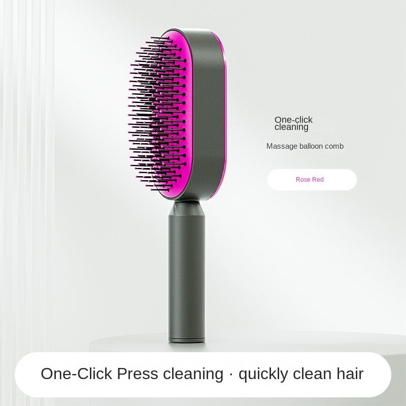 Women Fashion 3D Hair Growth Comb Hairbrush Self-Cleaning Hair Brush  Self Cleaning Hair Brush For Women Massage Scalp Promote Blood Circulation Anti Hair Loss - iztia