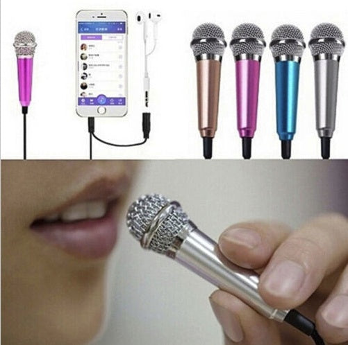 Mini mobile phone microphone mobile phone recording sing small microphone small microphone - iztia