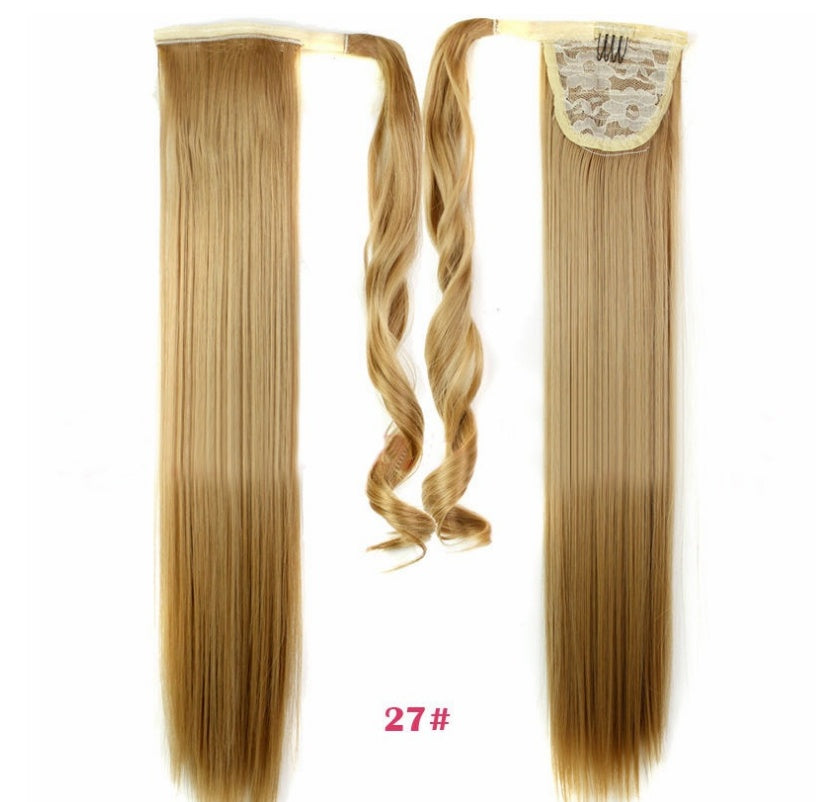 Velcro Wig Ponytail Straight Invisible Hair Extension - iztia