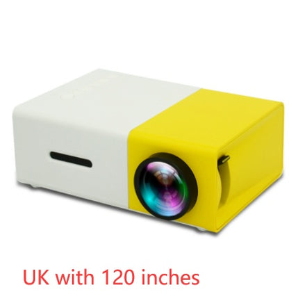 Portable Projector 3D Hd Led Home Theater Cinema HDMI-compatible Usb Audio Projector Yg300 Mini Projector - iztia