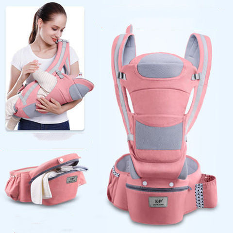 Ergonomic Baby Carrier Infant Baby Hipseat Carrier 3 In 1 Front Facing Ergonomic Kangaroo Baby Wrap Sling - iztia