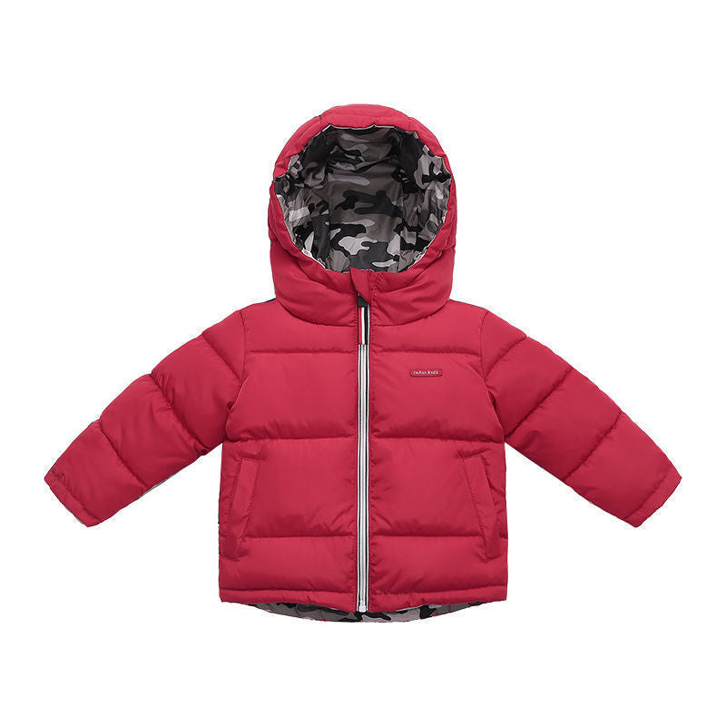 Middle And Small Children Wear Double-sided Padded Winter Jackets - iztia