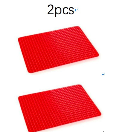 Non-Stick Silicone Pyramid Cooking Mat Baking Mat With Grid Versatile Oven BBQ Cooking Mat Heat-Resistant Mat Kitchen Tools Kitchen Gadgets - iztia