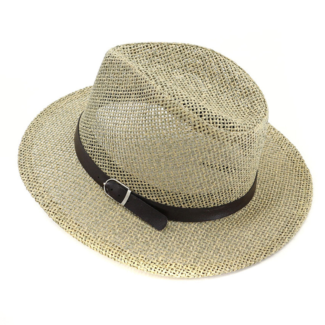 Panama Straw Hat European And American Sun Protection Summer Sun Protection Travel Beach Woven Top Hat - iztia