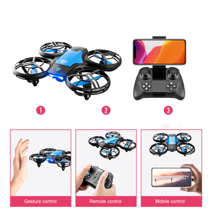 V8 2.4G 4CH Mini RC Drone Gesture Sensing WIFI FPV Altitude Hold Quadcopter RC Drone Toy With High Definition Camera - iztia