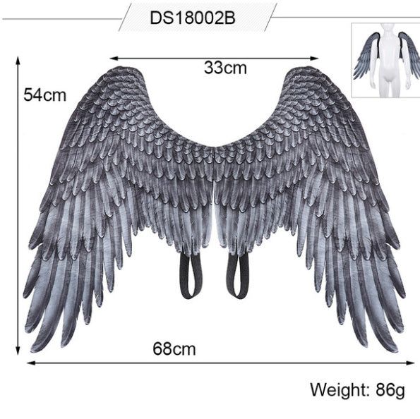 Halloween 3D Angel Wings Mardi Gras Theme Party Cosplay Wings - iztia