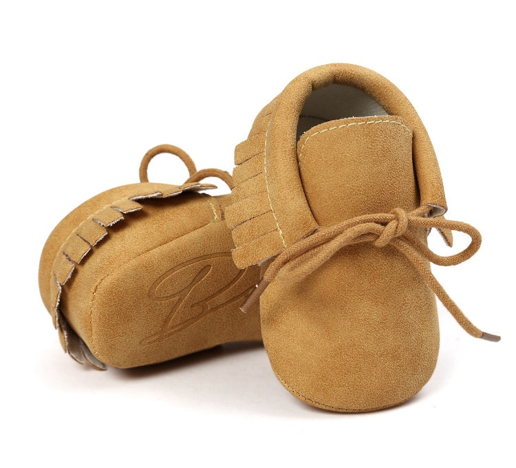 Small seven baby shoes leather soft baby shoes soft socks spring new - iztia