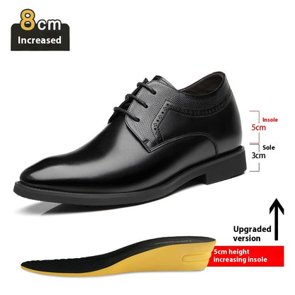 Business Formal Wear Leather Shoes Men's Pointed Casual Shoes - iztia