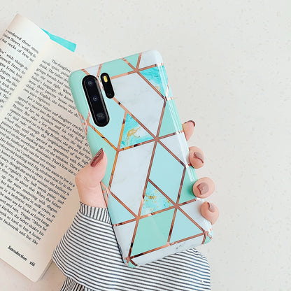 Electroplated marble mobile phone case - iztia