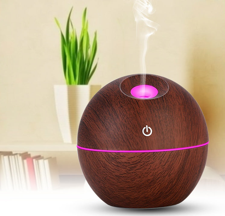 USB Aroma Essential Oil Ultrasonic Cold Steam Diffuser Air Humidifier Purifier 7 Color Change LED Night Light for Home Office - iztia