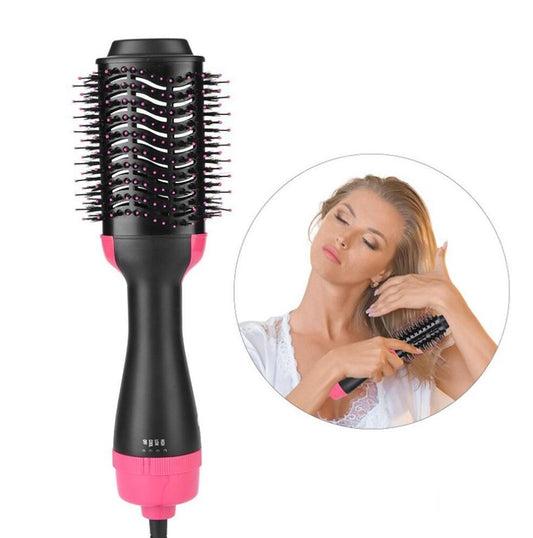 One-Step Electric Hair Dryer Comb Multifunctional Comb Straightener Hair Curling - iztia