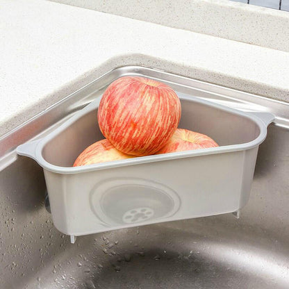 Kitchen Sink Multi-function Triangle Storage Rack Multi-purpose Dishwashing Sponge Drain Rack Storage Rack - iztia