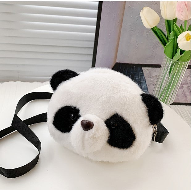 Panda Backpack Doll Phone Shoulder Bag Plush Toy - iztia