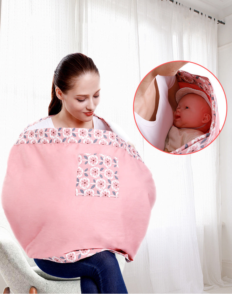 Baby Wrap Carrier Sling Adjustable Infant Comfortable Nursing Cover Soft Breathable Breastfeeding Carrier - iztia