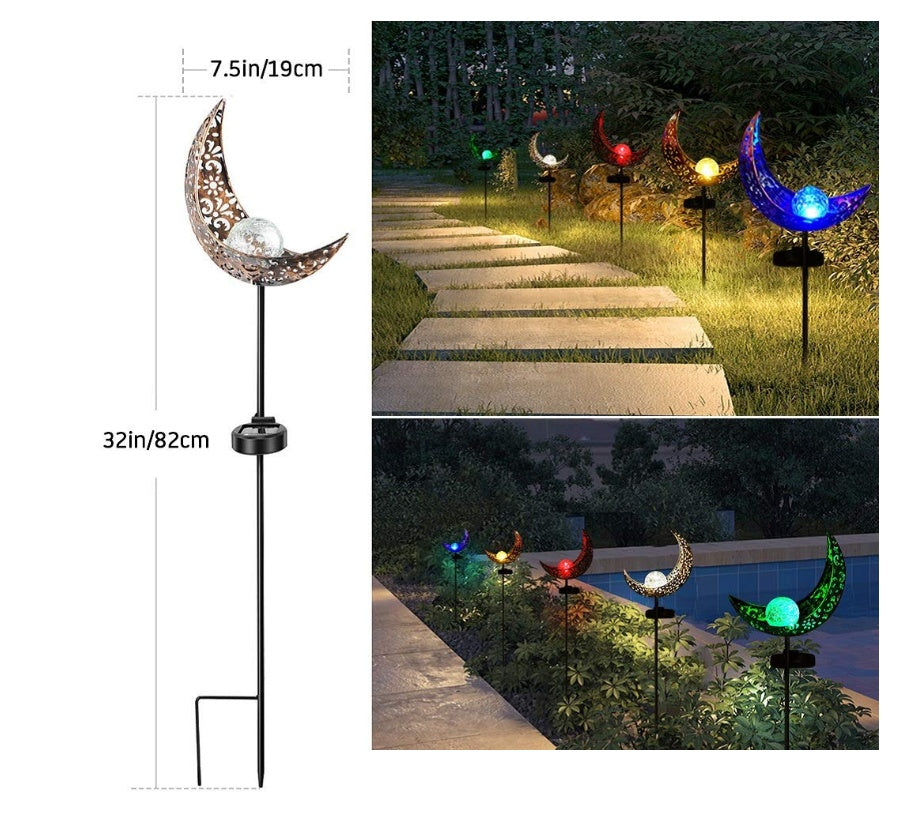 LED Solar Flame Light Metal LED Garden Light Flame Effect Lamp Waterproof Outdoor Lights Landscape Lights Solar Decorative Light - iztia