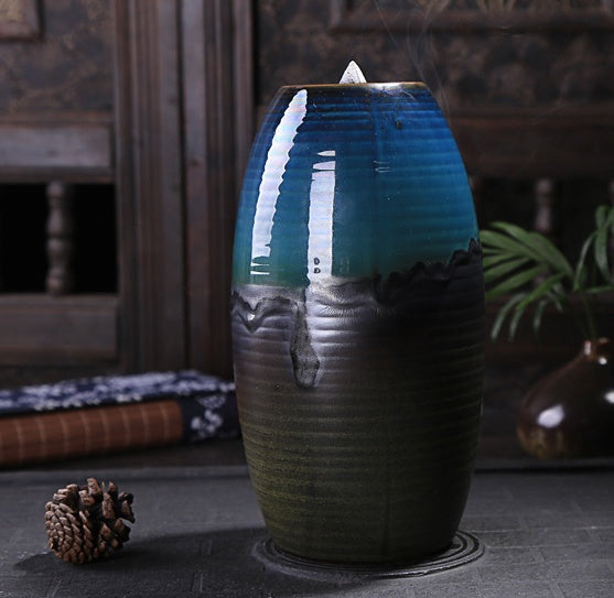 Multi-layers Ceramic Back flow Incense Burner - iztia