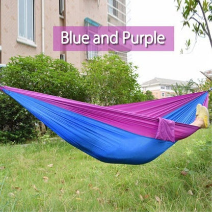 Backpacking Hammock - Portable Nylon Parachute Outdoor Double Hammock - iztia