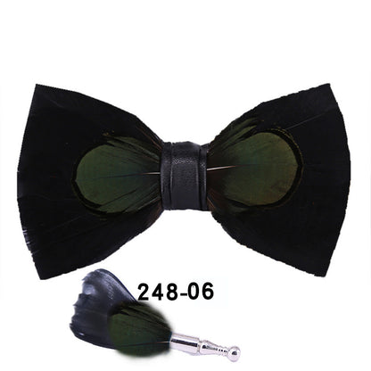 Feather Bow Tie Bow Tie - iztia