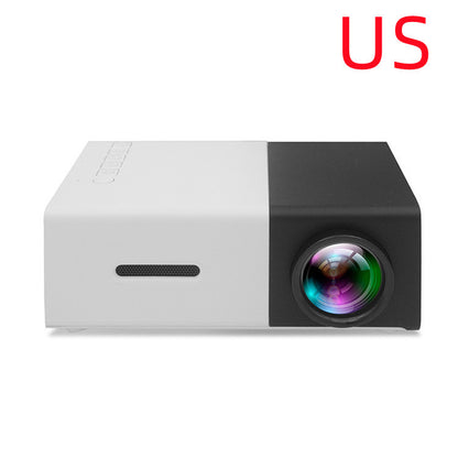 Portable Projector 3D Hd Led Home Theater Cinema HDMI-compatible Usb Audio Projector Yg300 Mini Projector - iztia