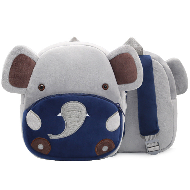 Cute Plush Backpacks Kindergarten Cartoon School Bags Children Animal Toys Bag - iztia