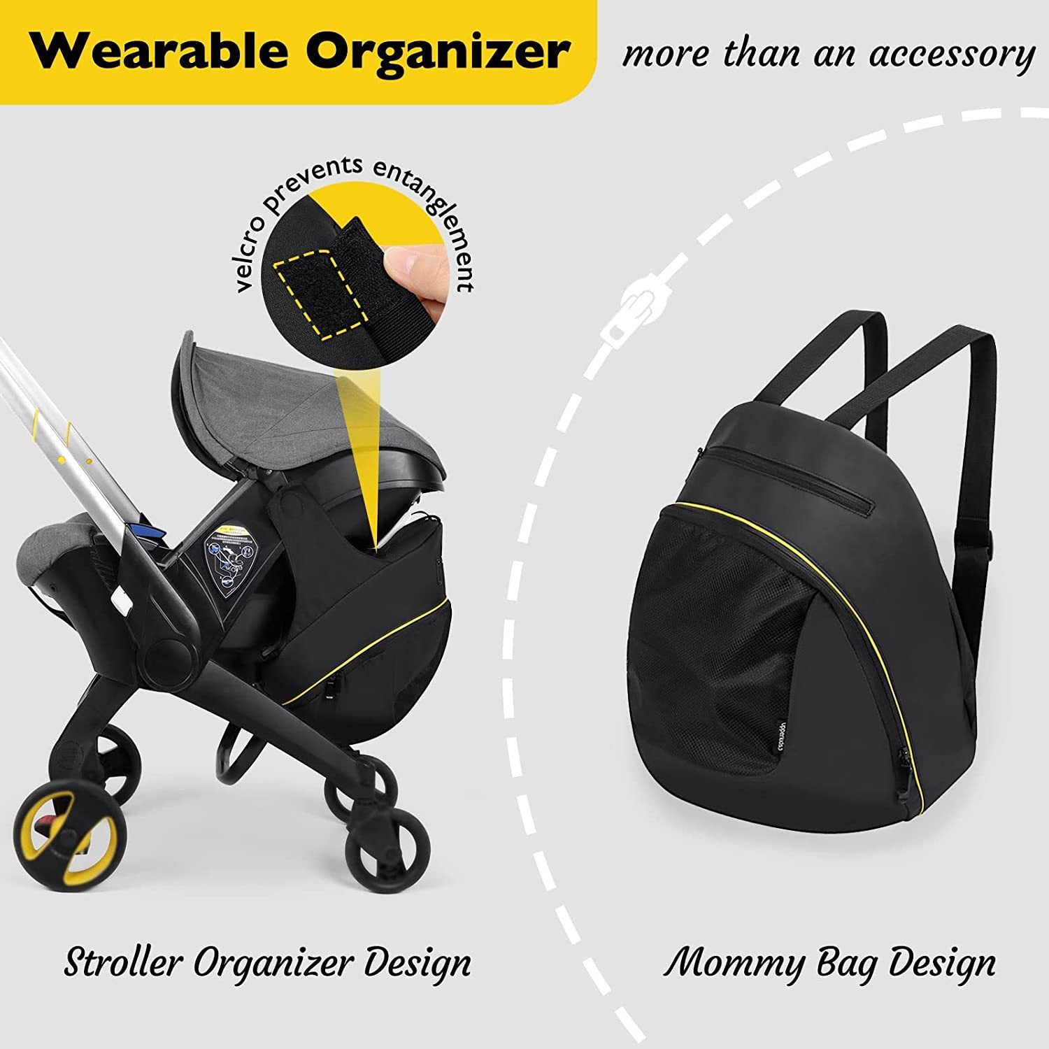 Safety Seat Four-in-one Baby Stroller Dedicated Storage Bag - iztia