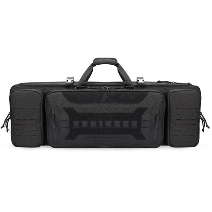 VOTAGOO Double Rifle Case Gun Bag, Safely Long-Barrel Firearm Transportation Cases  Locks, All-Weather Soft Tactical Range Bag Ackpack For Shotgun Spacious Heavy Duty - iztia