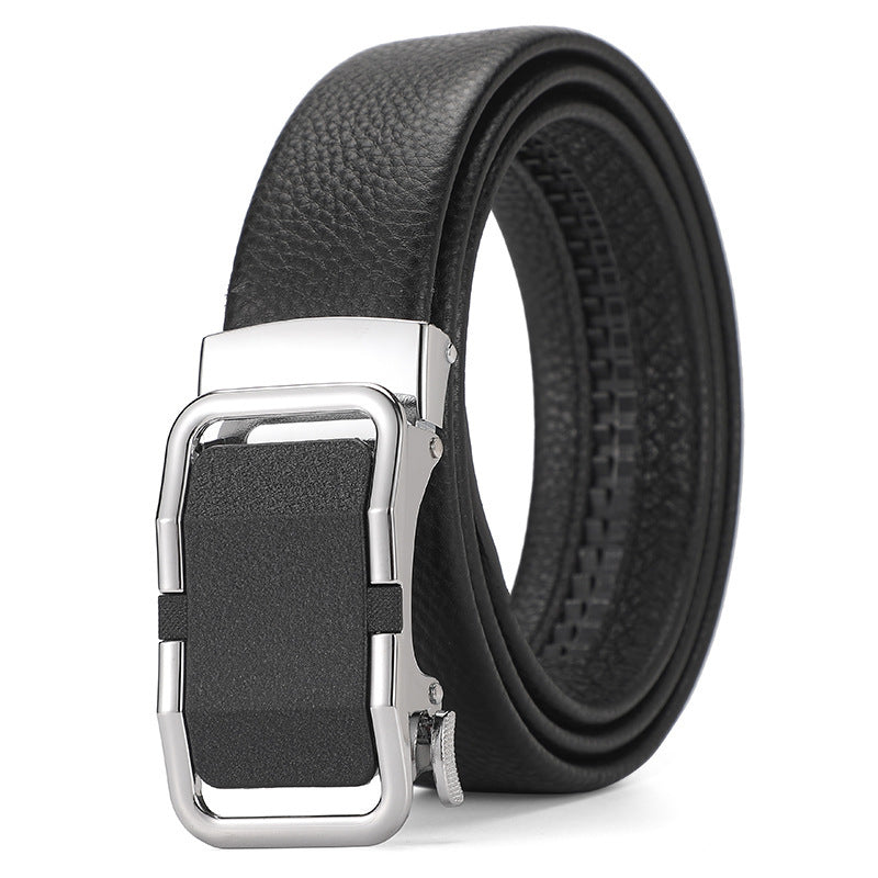 Genuine Leather Automatic Pure Leather Belt Boys - iztia