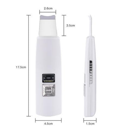 Ultrasonic Skin Scrubber Face Cleanser Blackhead Acne Removal Facial Spa Vibration Massager Ultrasound Peeling Clean Machine 394 - iztia