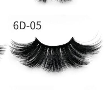 Nethong 25mm mink false eye lashes 6D three-dimensional messy cross-eye lashes Europe and the United States cross-border for eye lashes - iztia