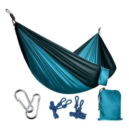 Backpacking Hammock - Portable Nylon Parachute Outdoor Double Hammock - iztia