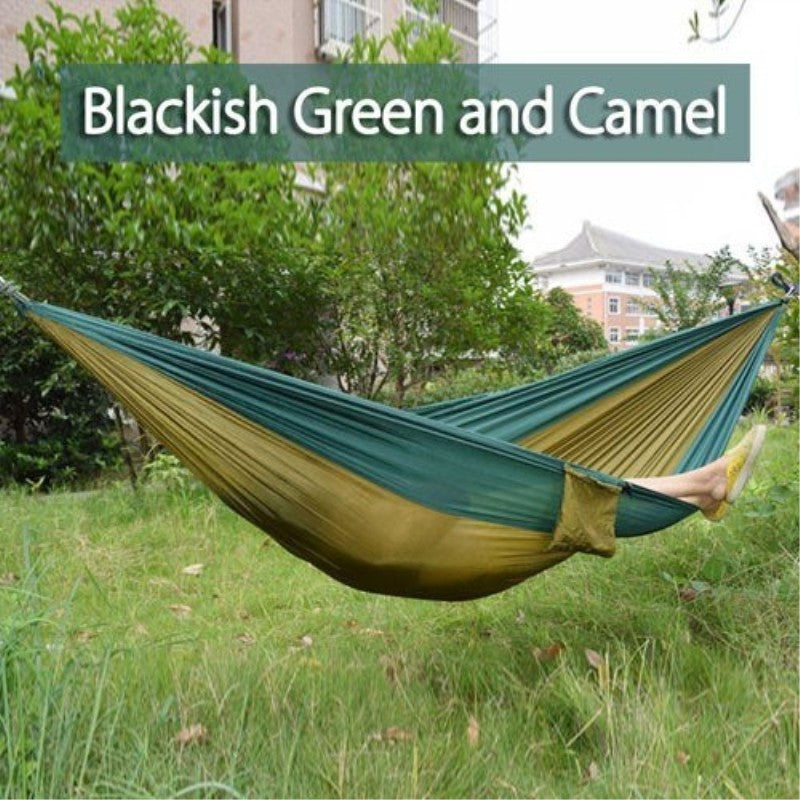 Backpacking Hammock - Portable Nylon Parachute Outdoor Double Hammock - iztia