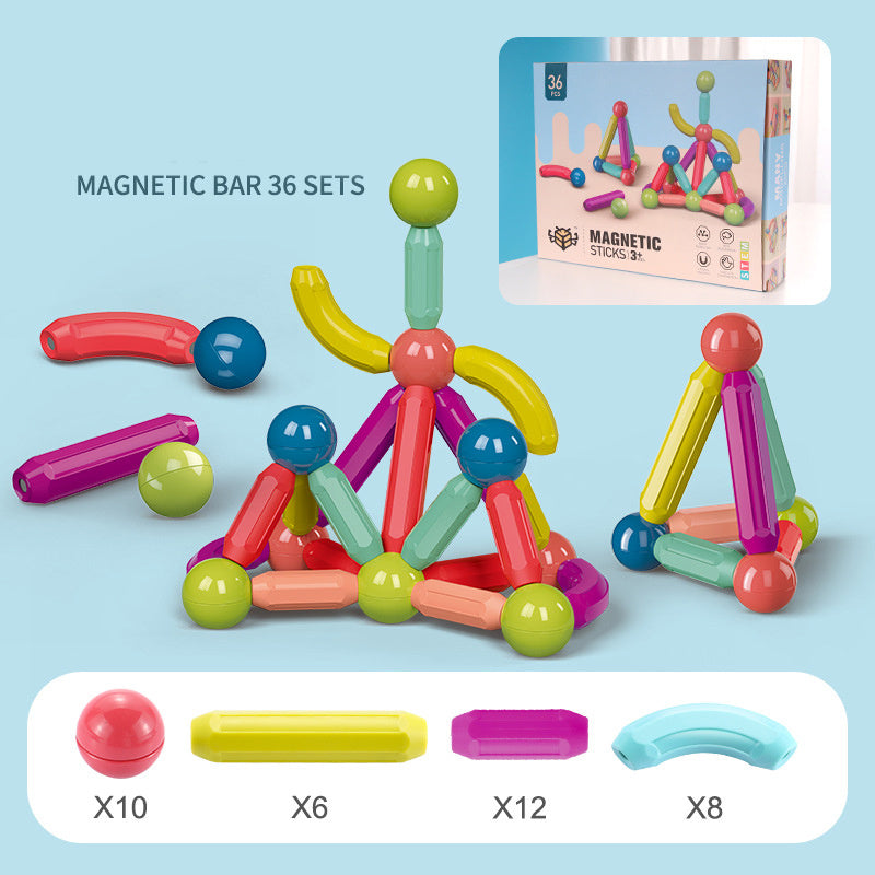 Baby Toys Magnetic Stick Building Blocks Game Magnets Children Set Kids Magnets For Children Magnetic Toy Bricks - iztia