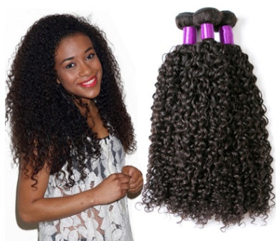 Brazilian Virgin Human Hair Kinky Curly Brazil Real Wig Hair Curtain - iztia