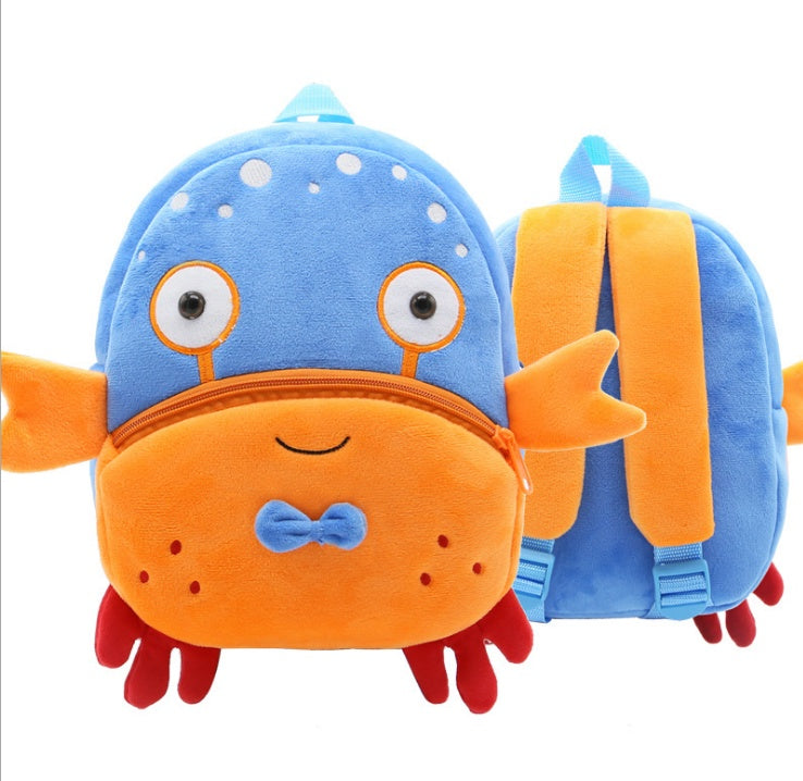 Cute Plush Backpacks Kindergarten Cartoon School Bags Children Animal Toys Bag - iztia