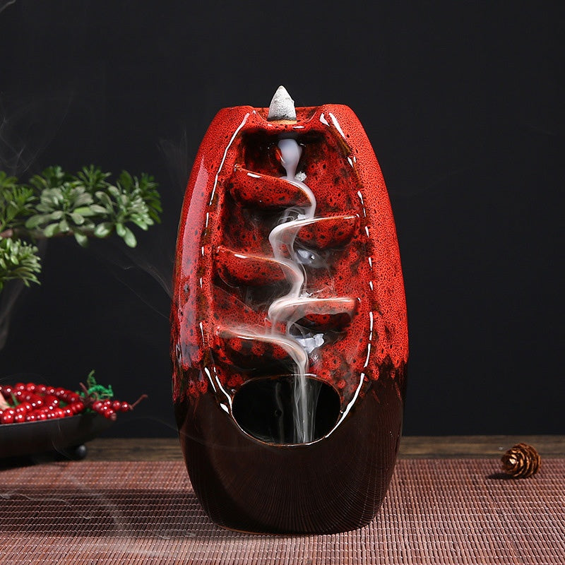 Multi-layers Ceramic Back flow Incense Burner - iztia