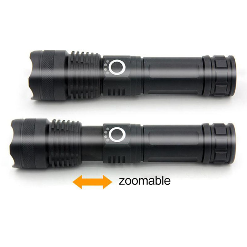 USB Charging Zoom P50 Flashlight - iztia