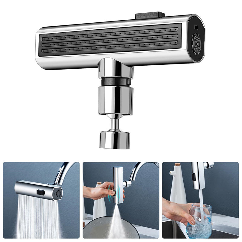 Kitchen Faucet Waterfall Outlet Splash Proof Universal Rotating Bubbler Multifunctional Water Nozzle Extension Kitchen Gadgets - iztia