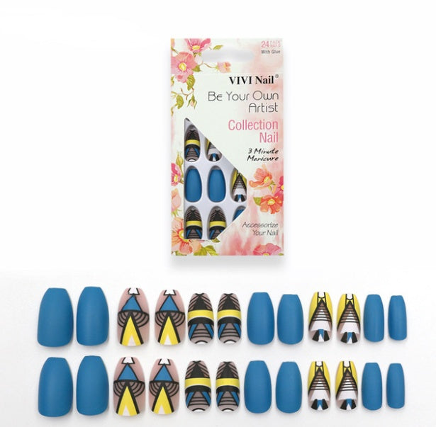 24 fake nails matte nail sheets - iztia