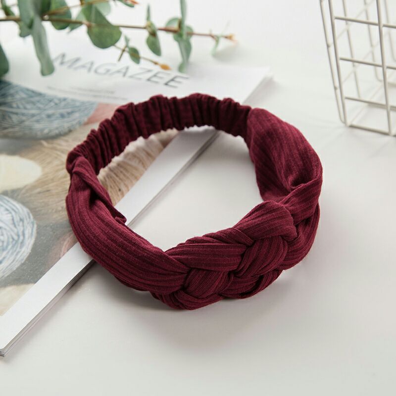 Knitted Chinese knot hair band - iztia